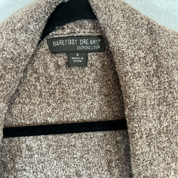 Barefoot Dreams CozyChic Lite Montecito Cardigan Soft Long Length Pockets Size S - Picture 4 of 7